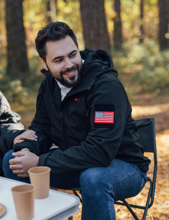 Veste chauffante à double contrôle pour hommes