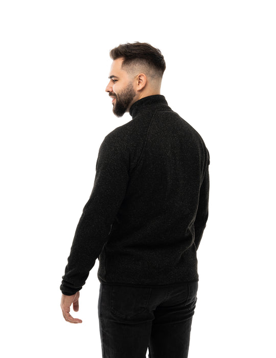 Veste polaire chauffante pour hommes noire (améliorée) 