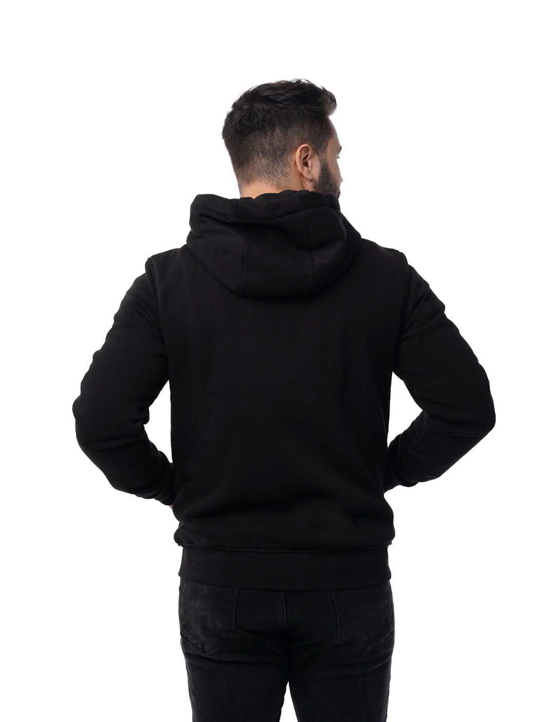 Sweat à capuche chauffant unisexe - Noir 