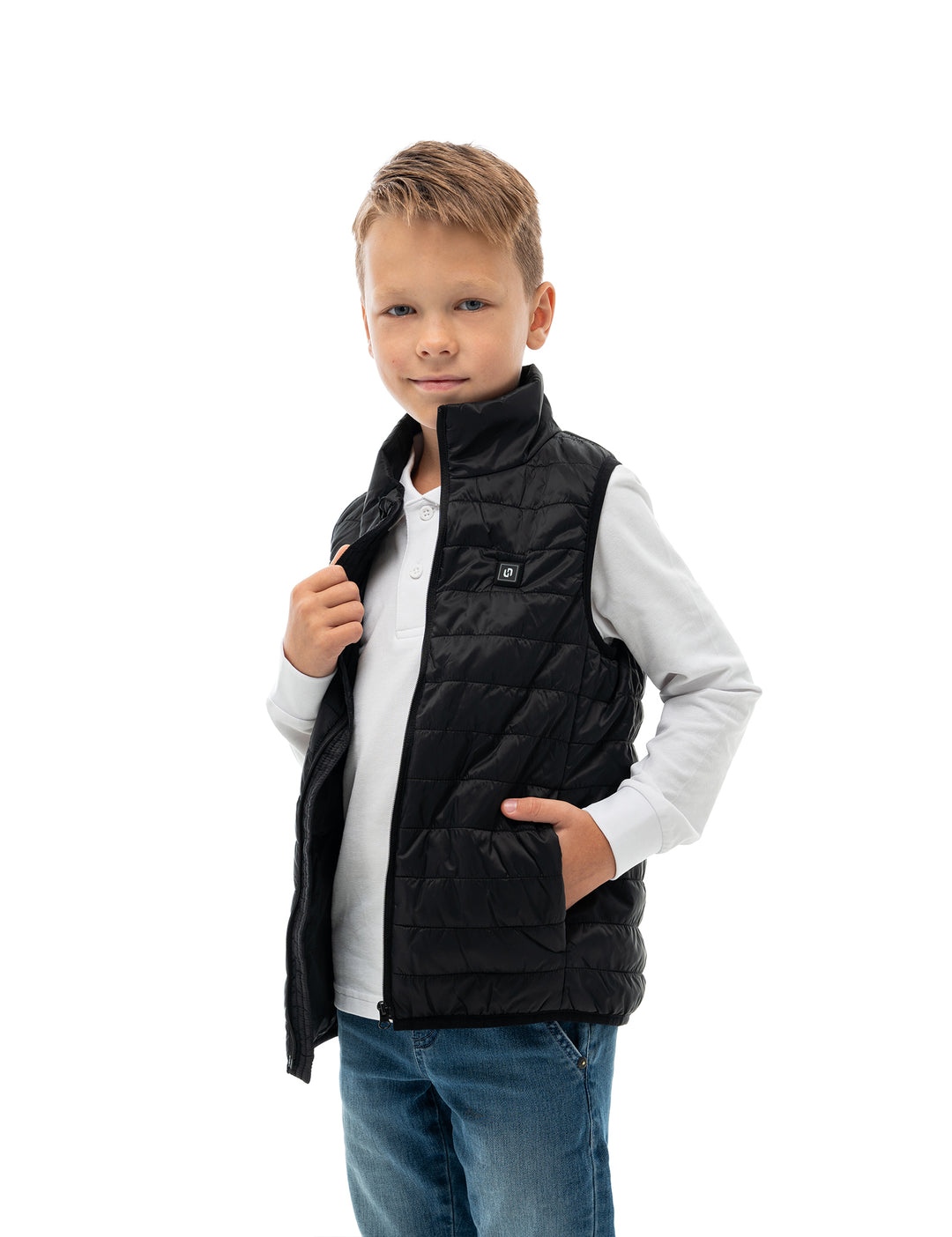 Boys Heated Vest - Black