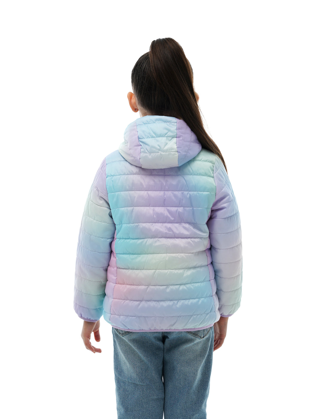 Girls Lightweight Heated Jacket - Pink Ombre