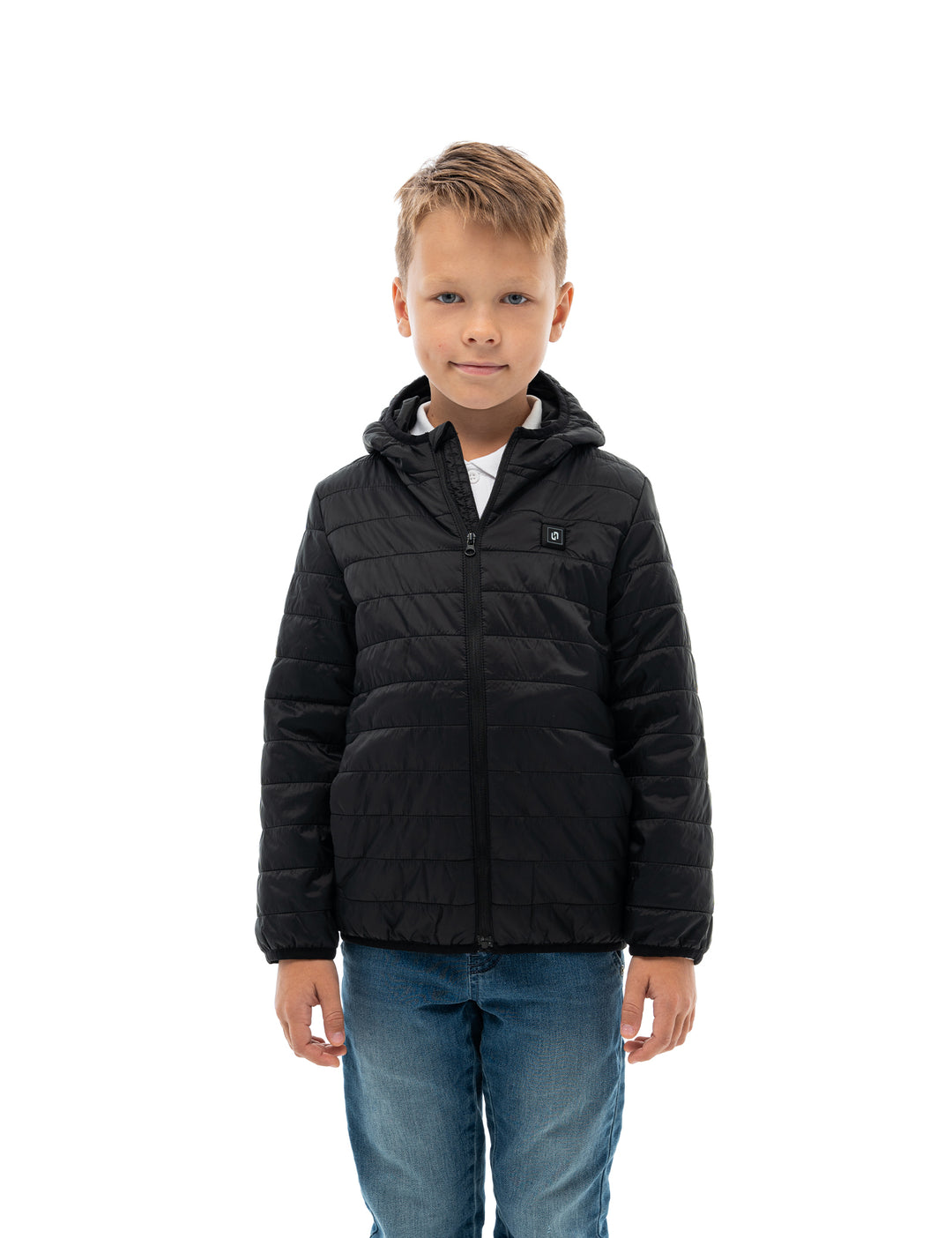 Boys Lightweight Heated Jacket - Black