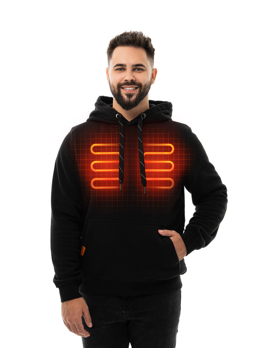 Men's Heated Pullover - Black