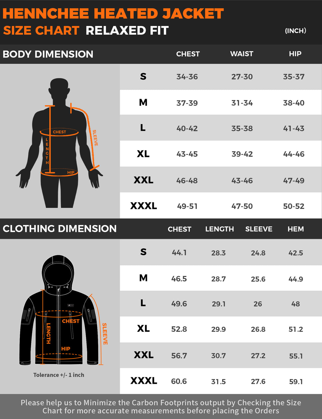 Men's Heated Jacket 12V - Dual-Control