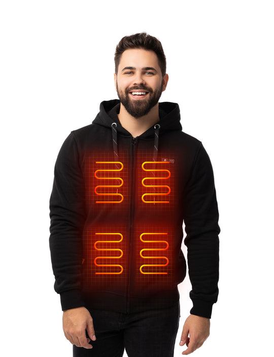 Men's Heated Hoodie 12V - Dual-Control