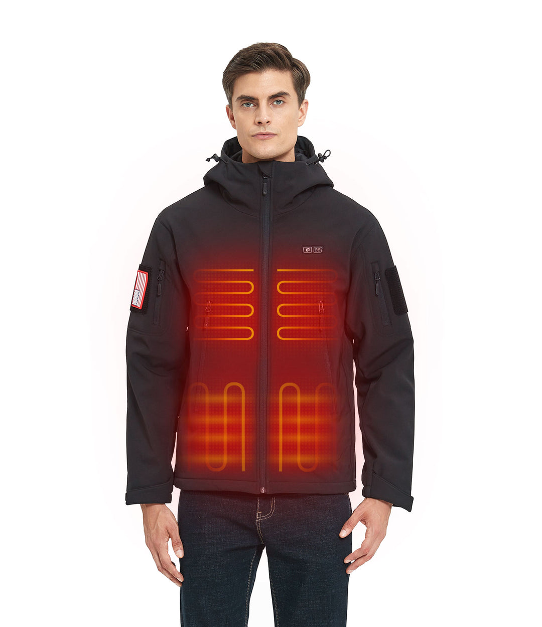 Men's Heated Jacket - Black (Dual-Control)