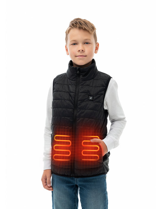 Boys Heated Vest - Black