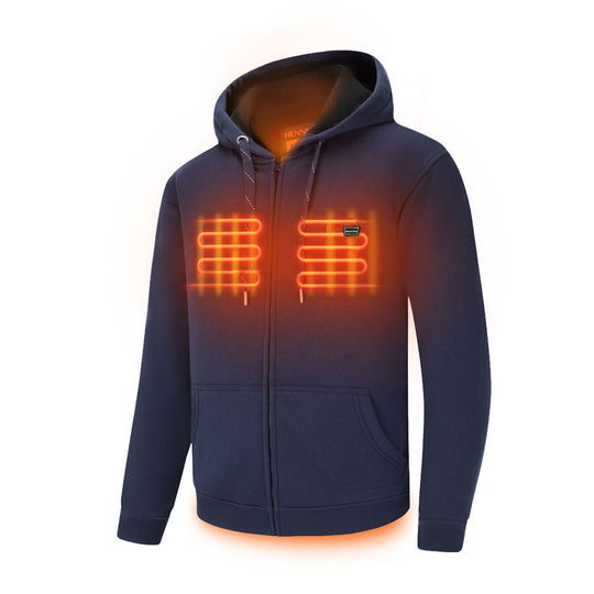 Unisex Heated Hoodie - Black(Without Battery)