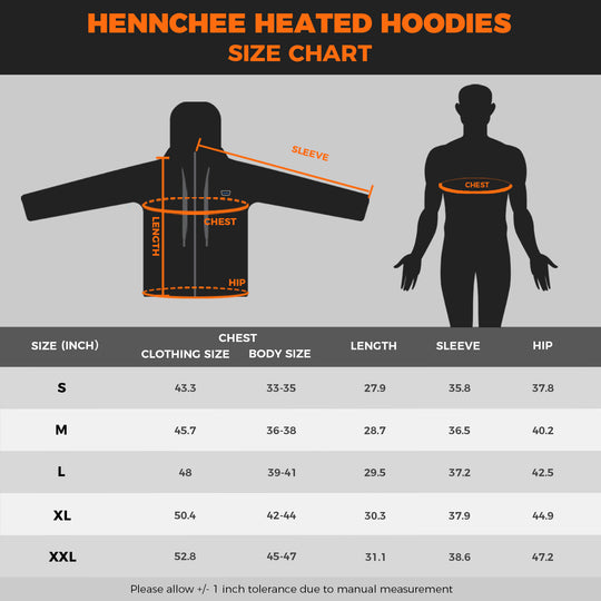 Men's Heated Hoodie - Black