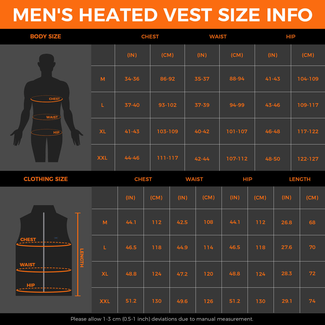 Men's Heated Vest - Black