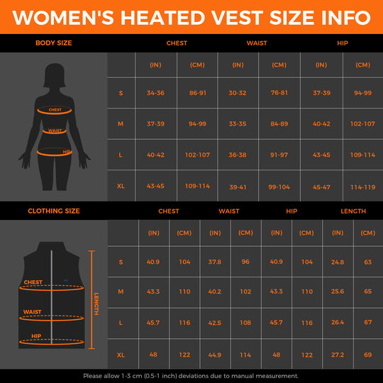Women's Heated Vest - Black